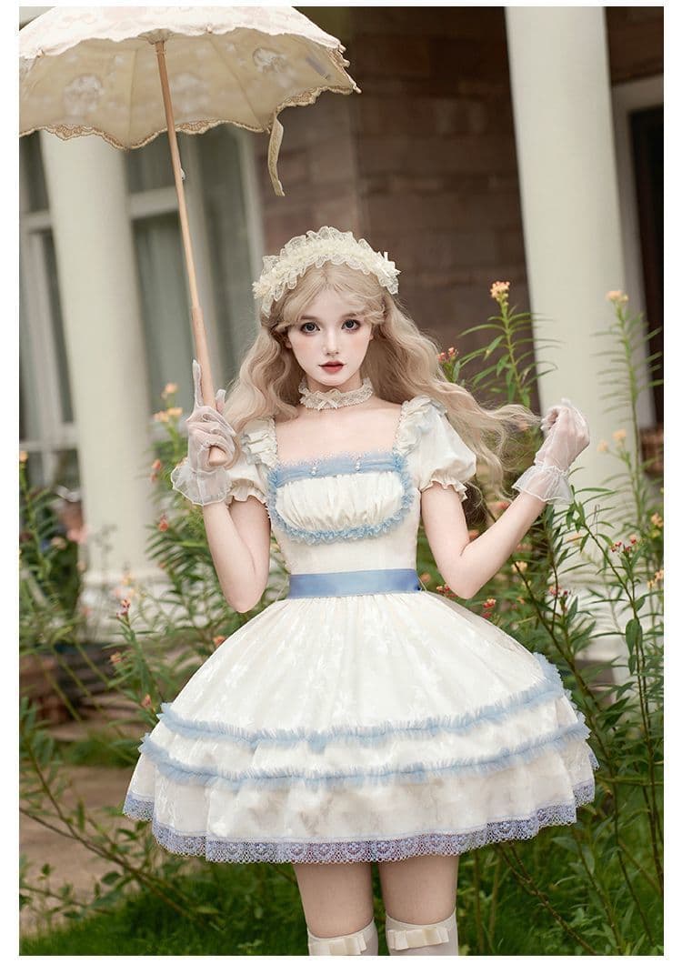 5点セットショート丈OPドレスセット ゴスロリ・ロリータドレス 甘ロリお嬢様 姫 5点セットショート丈OPドレスセット ゴスロリ・ロリータドレス 甘ロリお嬢様 姫