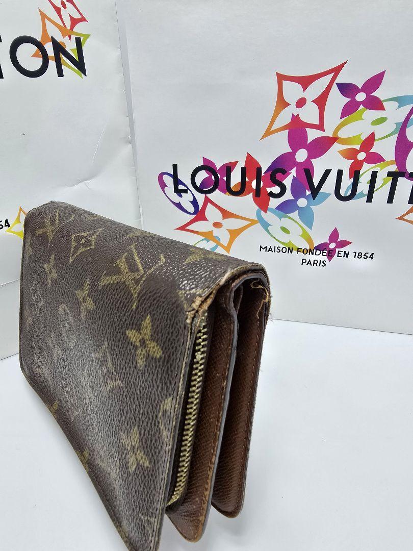 【ルイヴィトン】モノグラム 2つ折り財布 ポルトパピエ・ジップ