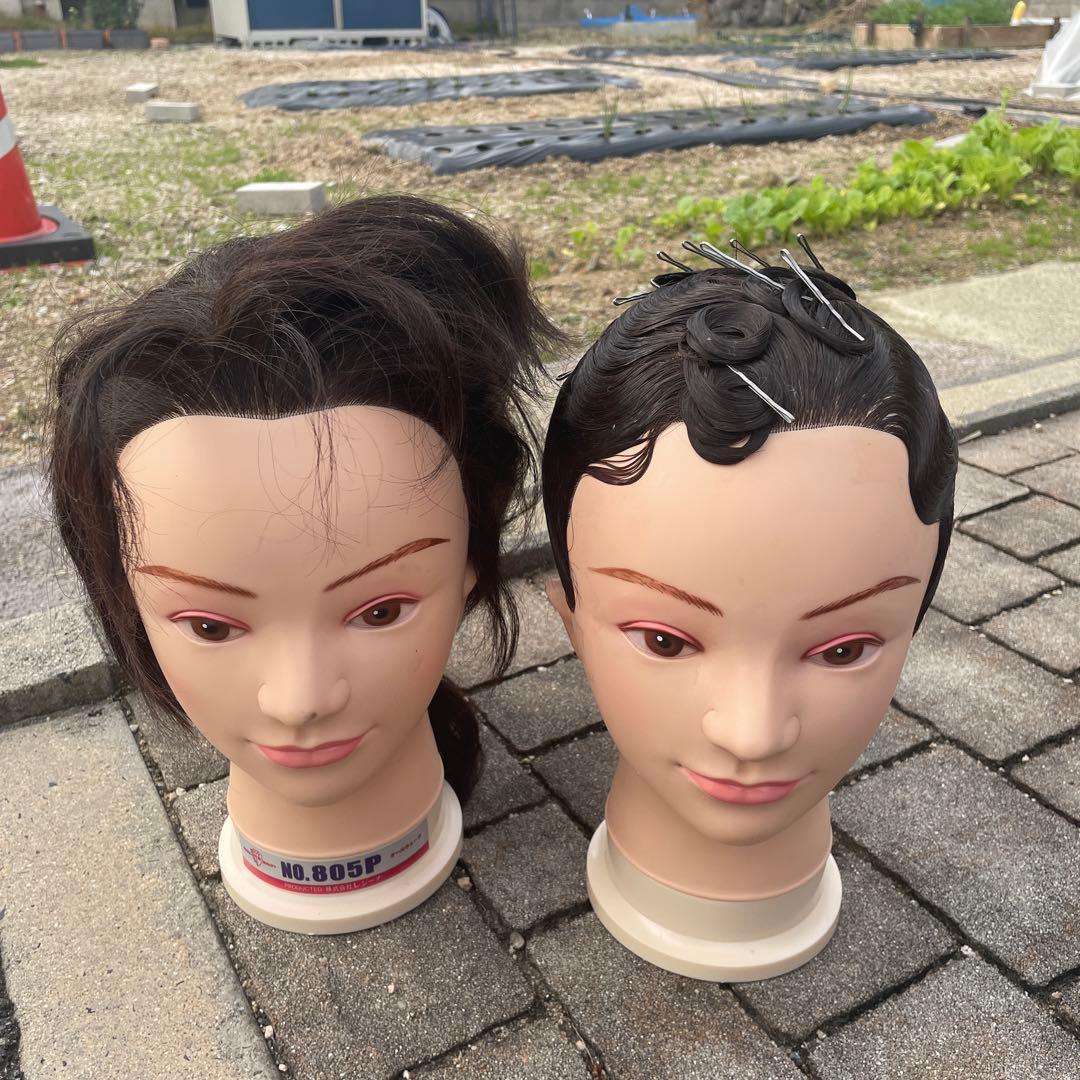 美容師国家試験 オールウェーブウィッグ ワインディング カット