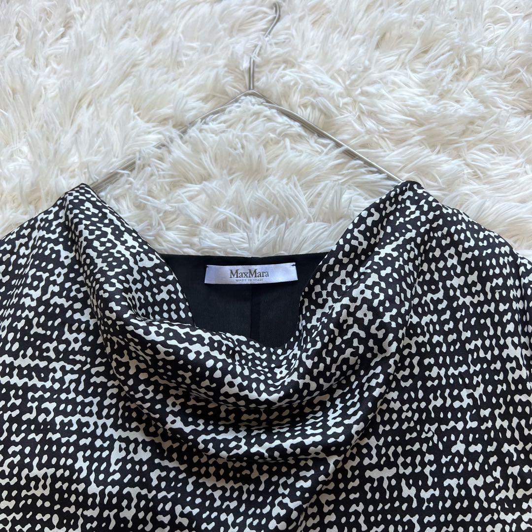 安価 Max Mara 白タグ 極美品 カシュクール ワンピース 42 ドレープ ワンピース