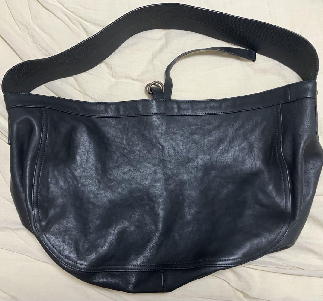 T.T LOT.004 NEWSBOY BAG 黒/大きいサイズ/ホースレザー