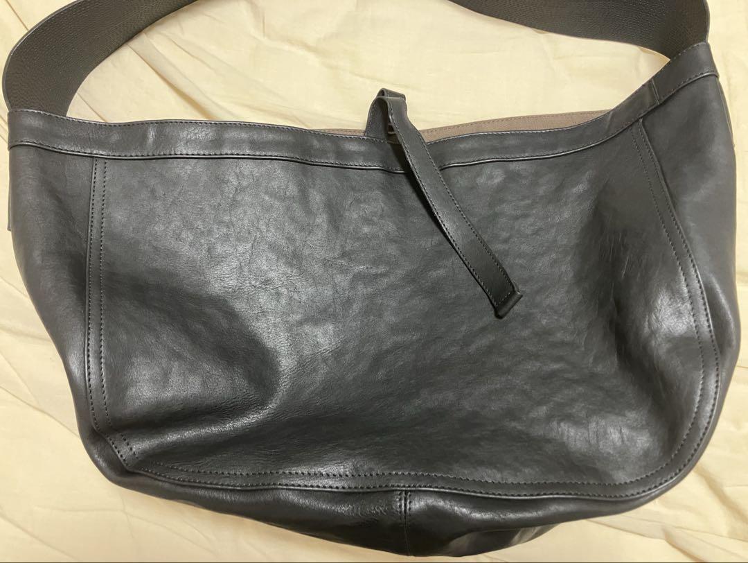 T.T LOT.004 NEWSBOY BAG 黒/大きいサイズ/ホースレザー