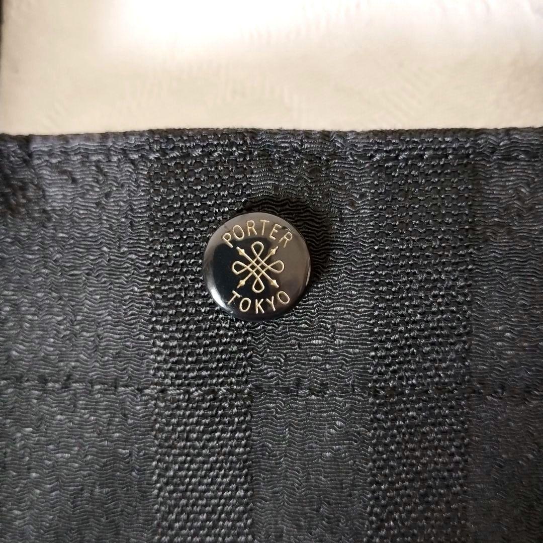 美品 PORTER 70周年 ポーター タンゴ ブラック トートバッグ ちりめん