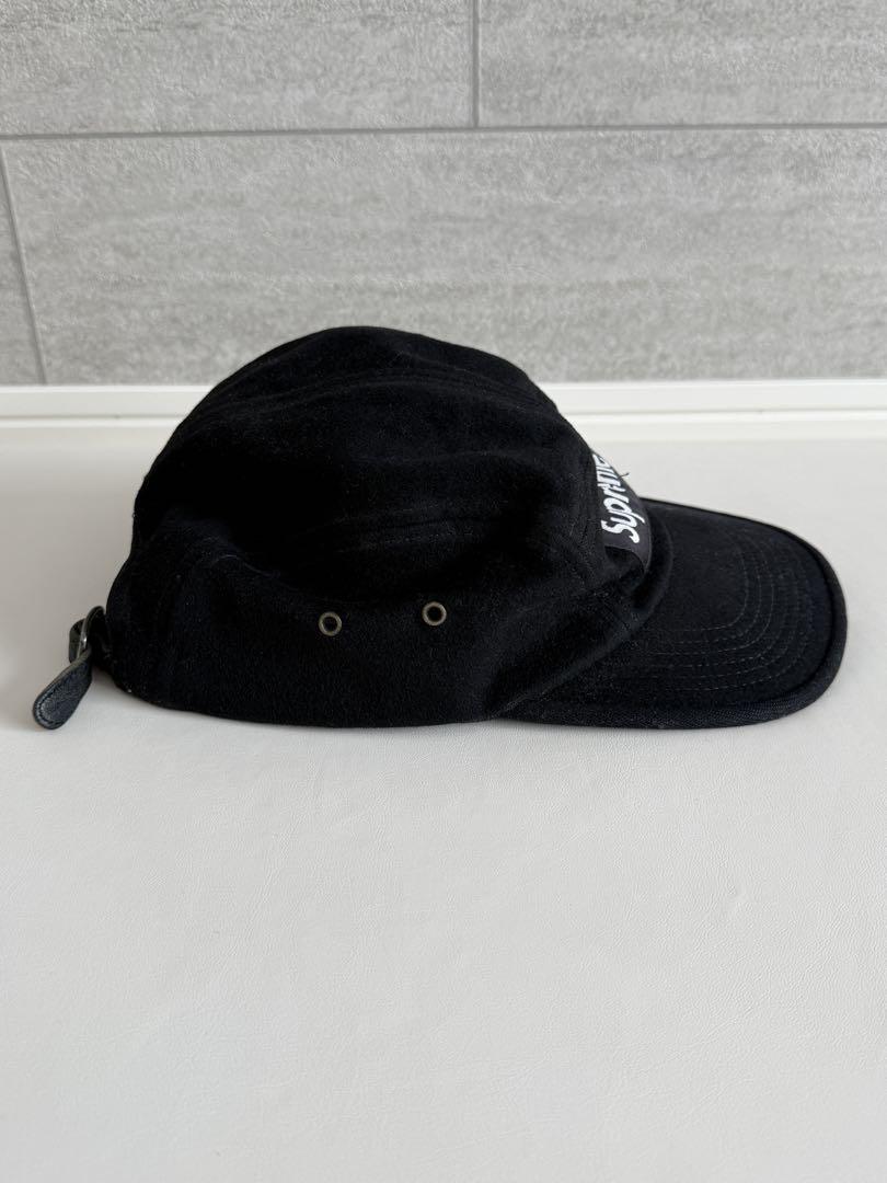 Supreme ロゴ 黒 キャップ