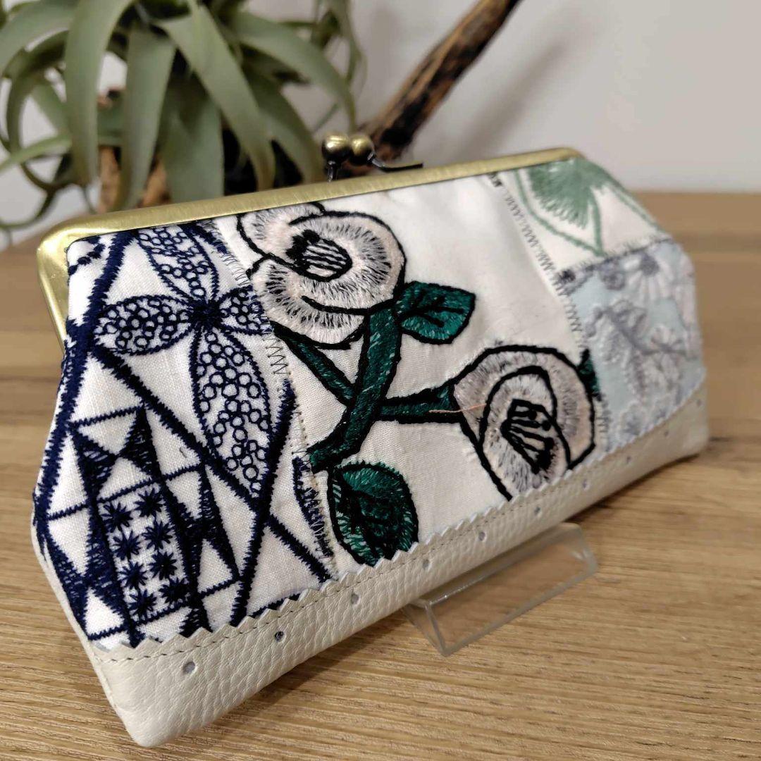 月*陽様 ミナペルホネン/swing camellia/skyflower/がま 月*陽様 ミナペルホネン/swing camellia/skyflower/がま カード