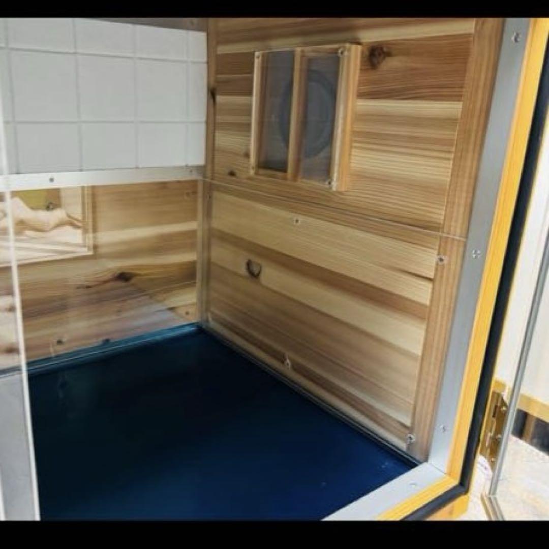 犬小屋製作所K 防音ゲージ 木製 犬猫ゲージ 大型犬防音(キャスターあり)