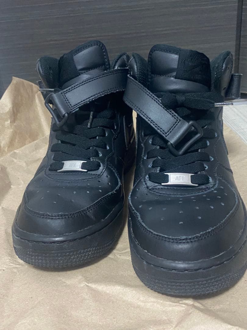 Nike Air Force 1 ブラック MIDスニーカー24cm