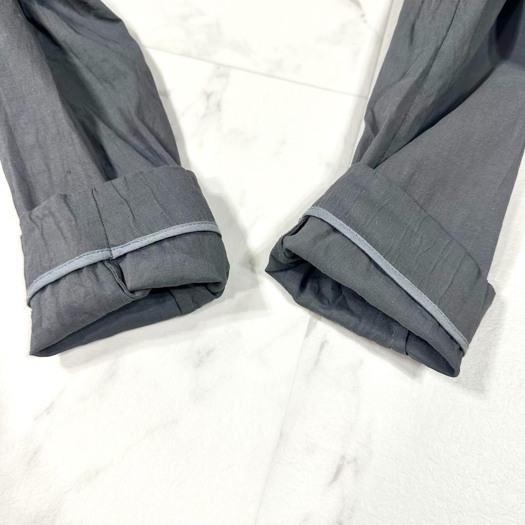 美品】Theory ノーカラー セットアップスーツ グレー M相当