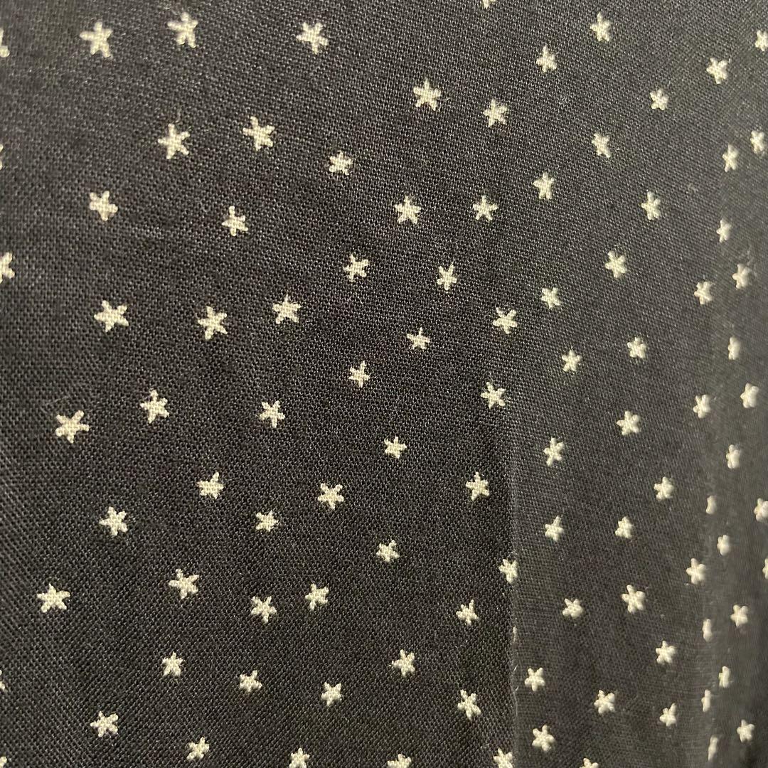 agnes.b アニエスベー ワンピース 星柄 スター 金ボタン 黒 40