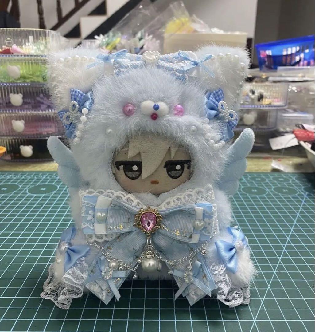 おすわり♥ぬい服 着ぐるみ♥10cm♥ブルーネコ