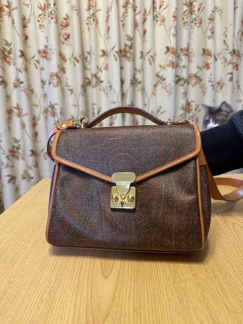 【１着でも送料無料】 ETROブラウン系パターンショルダーバッグ バッグ