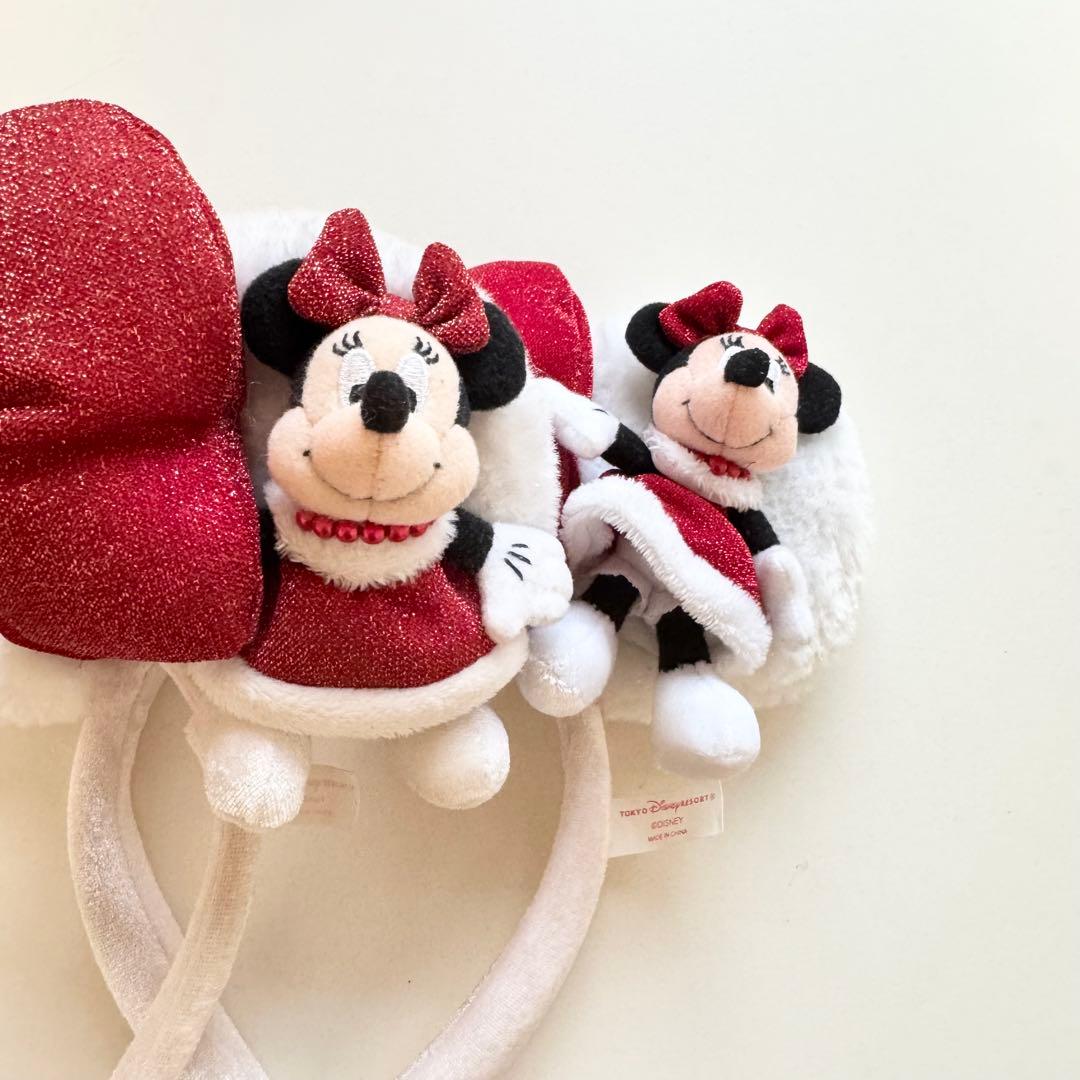 ディズニー カチューシャ ミニー ぬいぐるみ付き クリスマス 冬 2つ目立った傷や汚れなし WWW_SMP1DAWEKUDUS_SCH_ID
