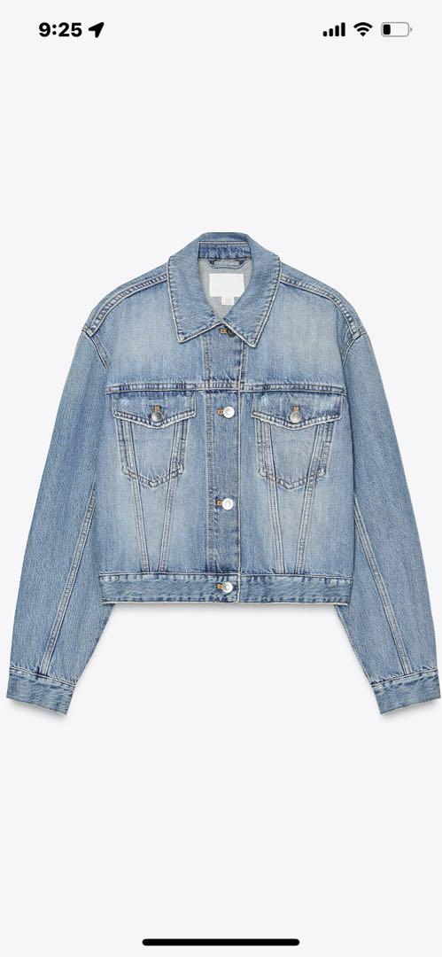 スペイン発送 ZARA TRF ストラス デニムジャケット カジュアル 希少☆入手困難】新品タグ付きZARA TRFストラスデニムジャケット