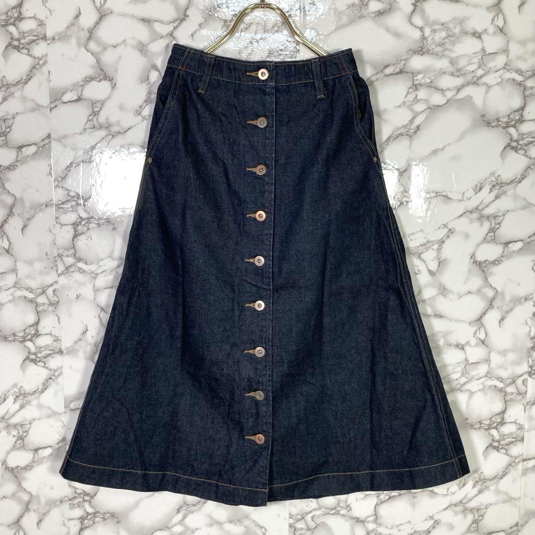 UNIQLO×イネスドラフレサンジュ　（S相当）　ボタンダウンデニムスカート