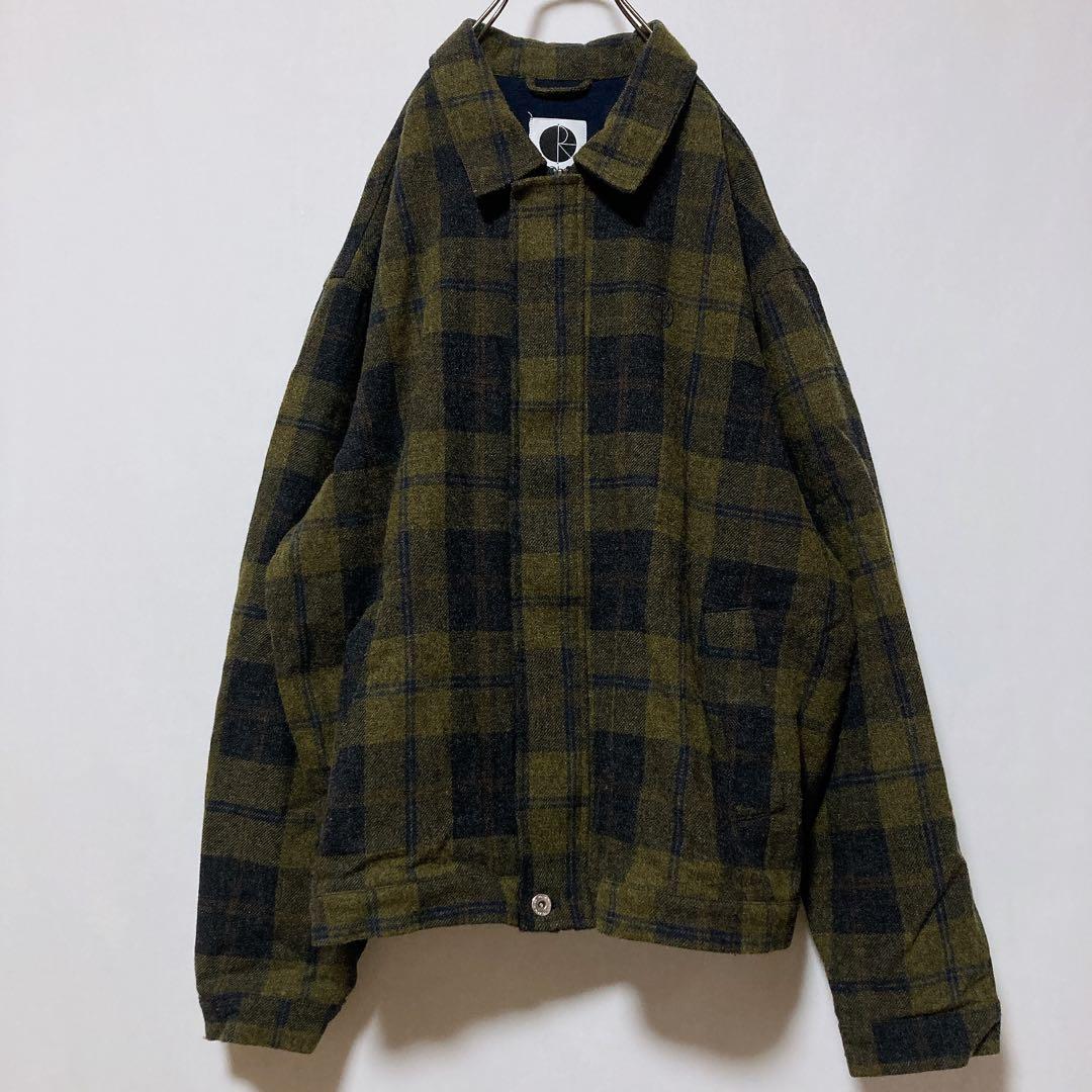 レア polar skate ヘリントンジャケット ウール チェック ジャケット レア polar skate ヘリントンジャケット ウール チェック ジャケット