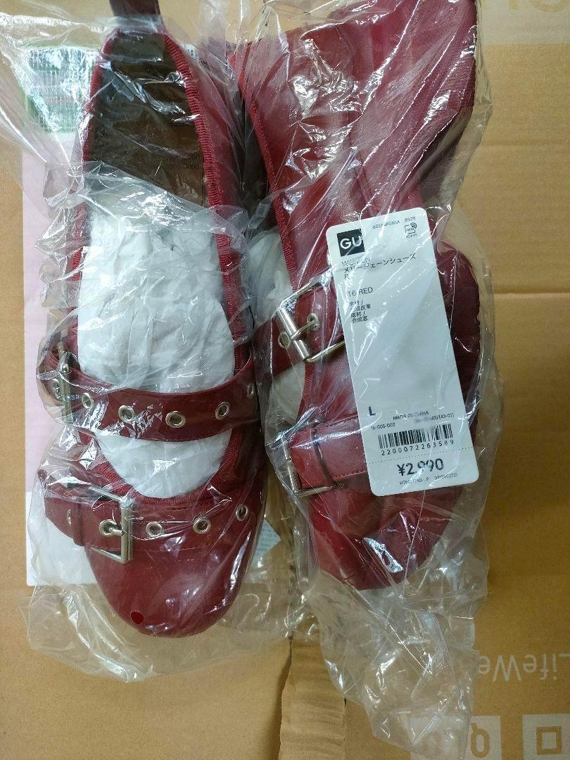 GU rokh コラボ メリージェーンシューズ 赤 アカ red L 24.5