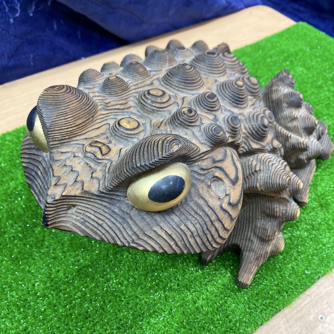 アンティーク　屋久杉ヒキガエル