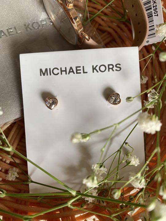 MICHAEL KORSマイケルコース レディース ピンクレザーアナログ時計