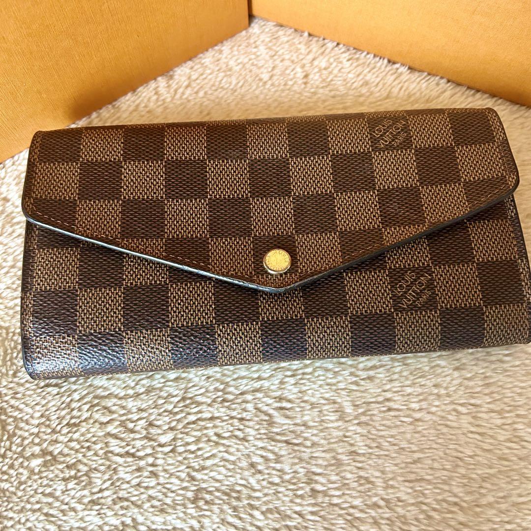 ルイヴィトン　ダミエ　長財布　ポルトフォイユ　サラ