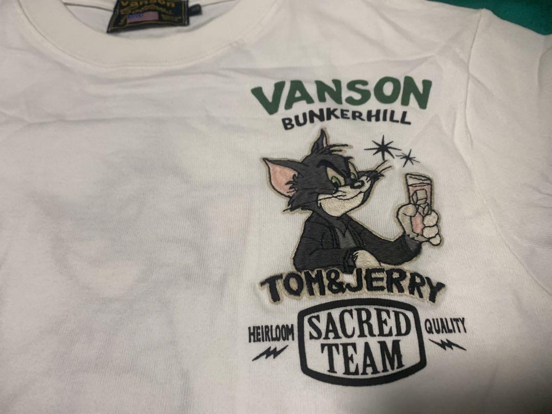 VANSON　バンソン TOM&JERRY　トムとジェリー　ロンT　長袖Tシャツ