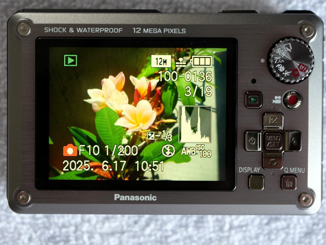 極美品　LUMIX 12メガピクセル 防水デジタルカメラ DMC-FT1