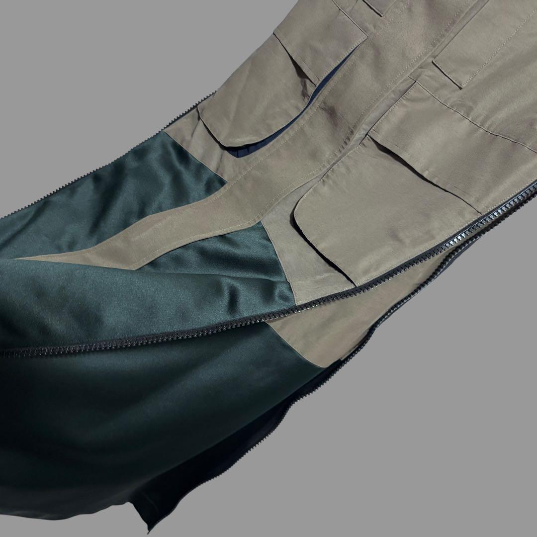 2022年春夏 sacai（サカイ）異素材コンビ ロングワンピース