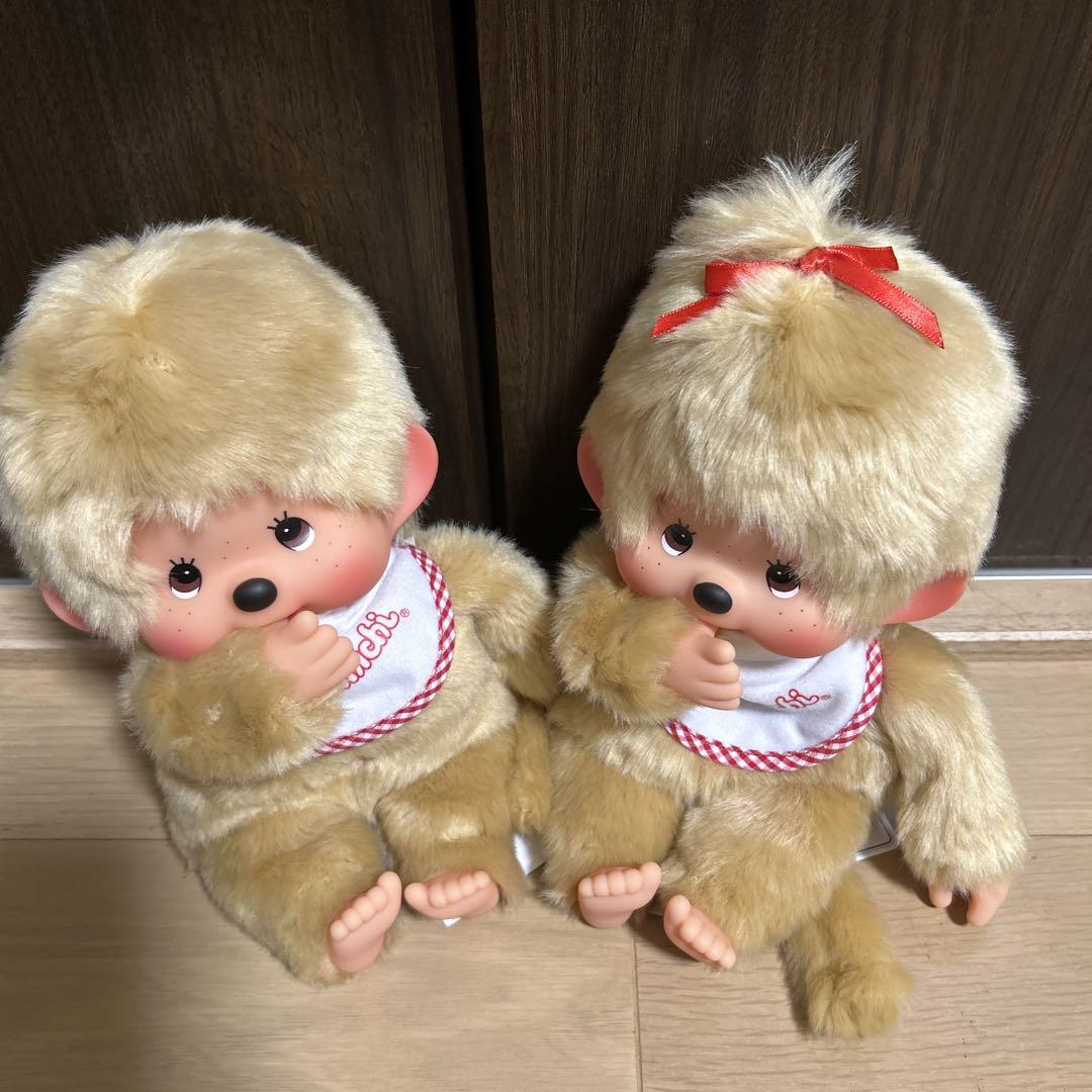日本人気超絶の セキグチベージュモンチッチ 新品 男の子＆女の子Mサイズ ぬいぐるみ