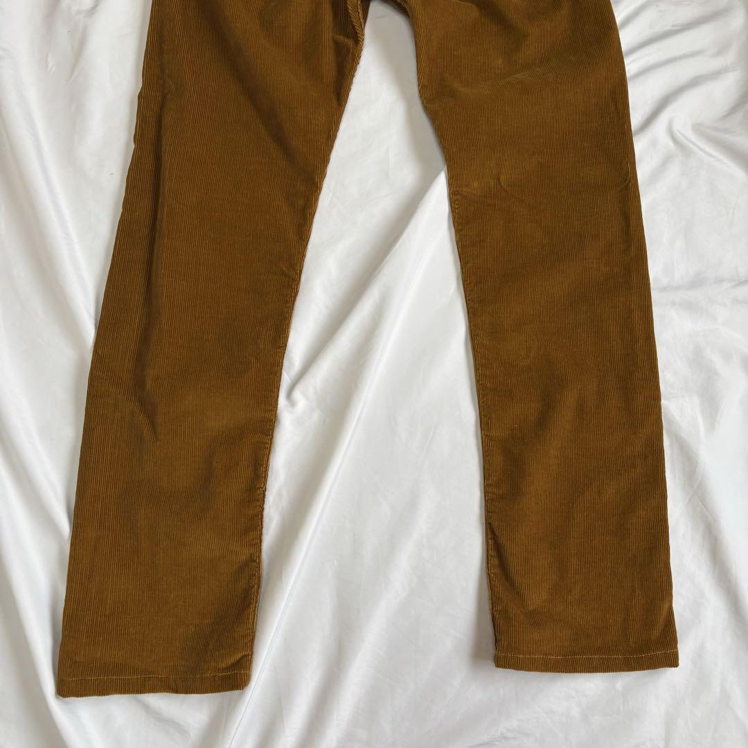 patagoniaパタゴニアコーデュロイストレートパンツ茶色オーガニックコットン