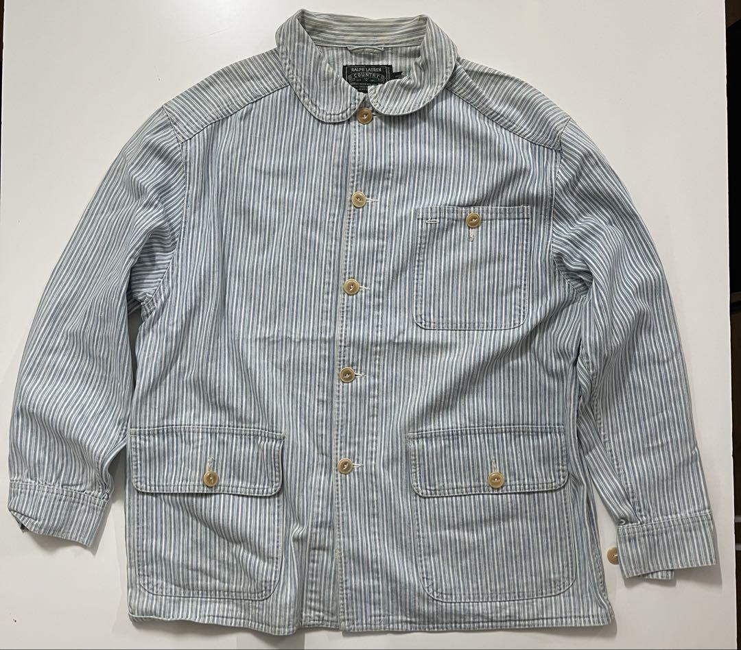 Ralph Lauren countryストライプ コットン カバーオール