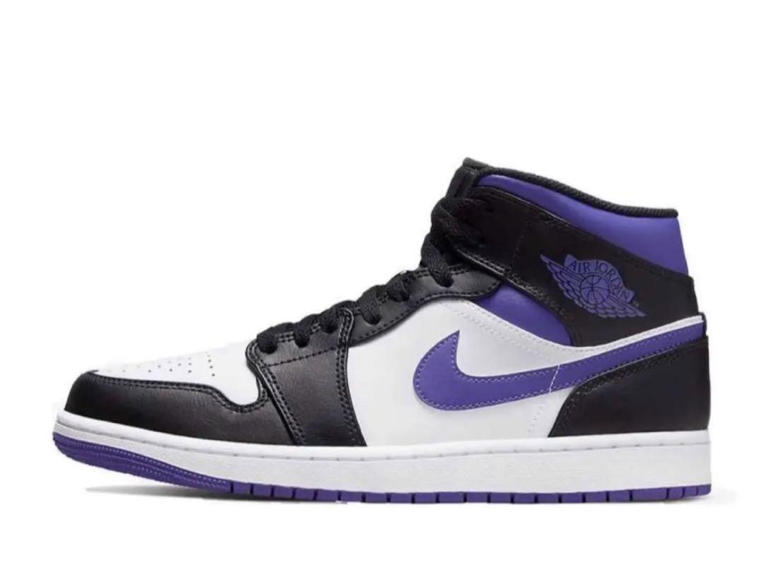 Nike Air Jordan 1 Mid Black/Court Purple