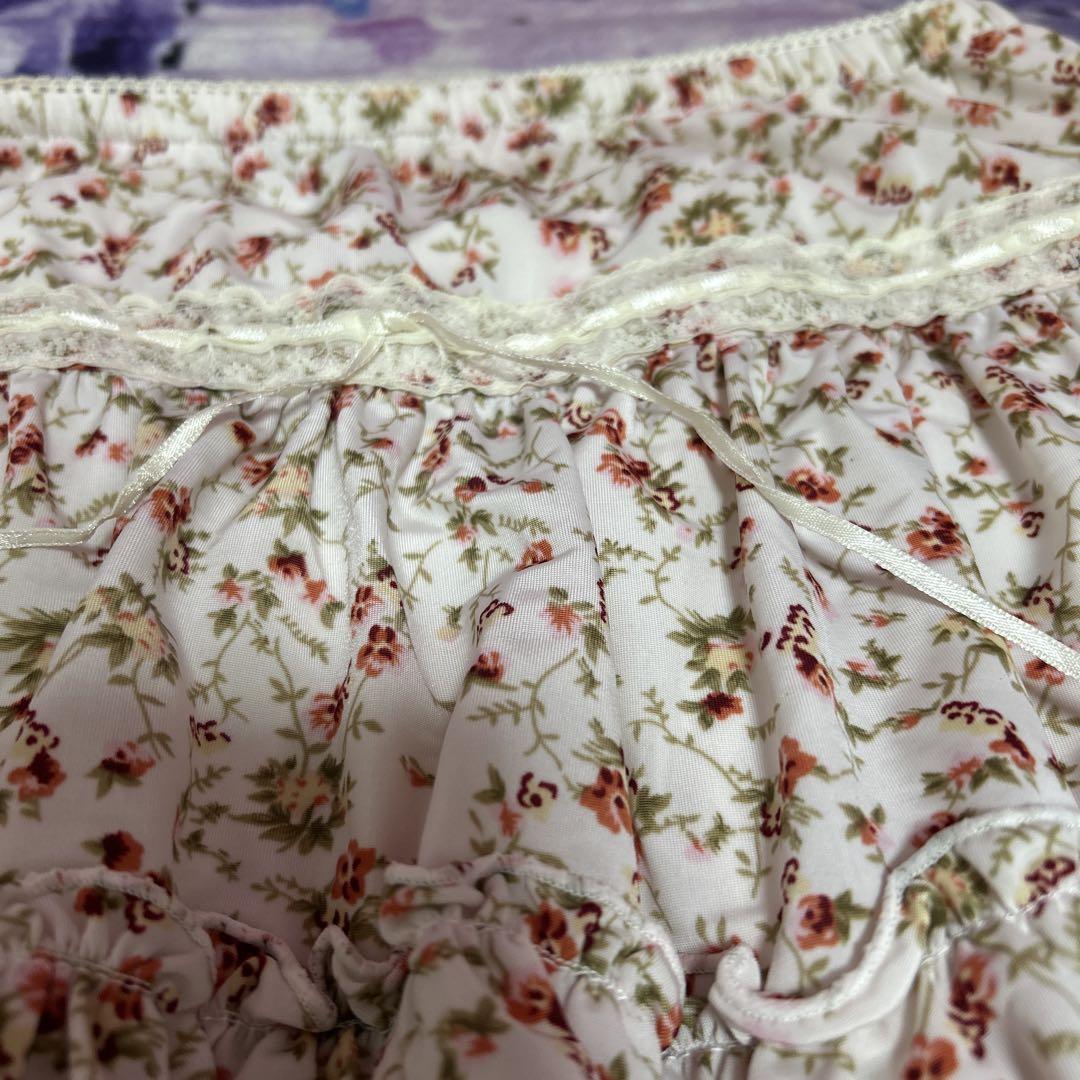新品平成ギャルy2k姫ギャルリズリサ系花柄ミニスカート00s
