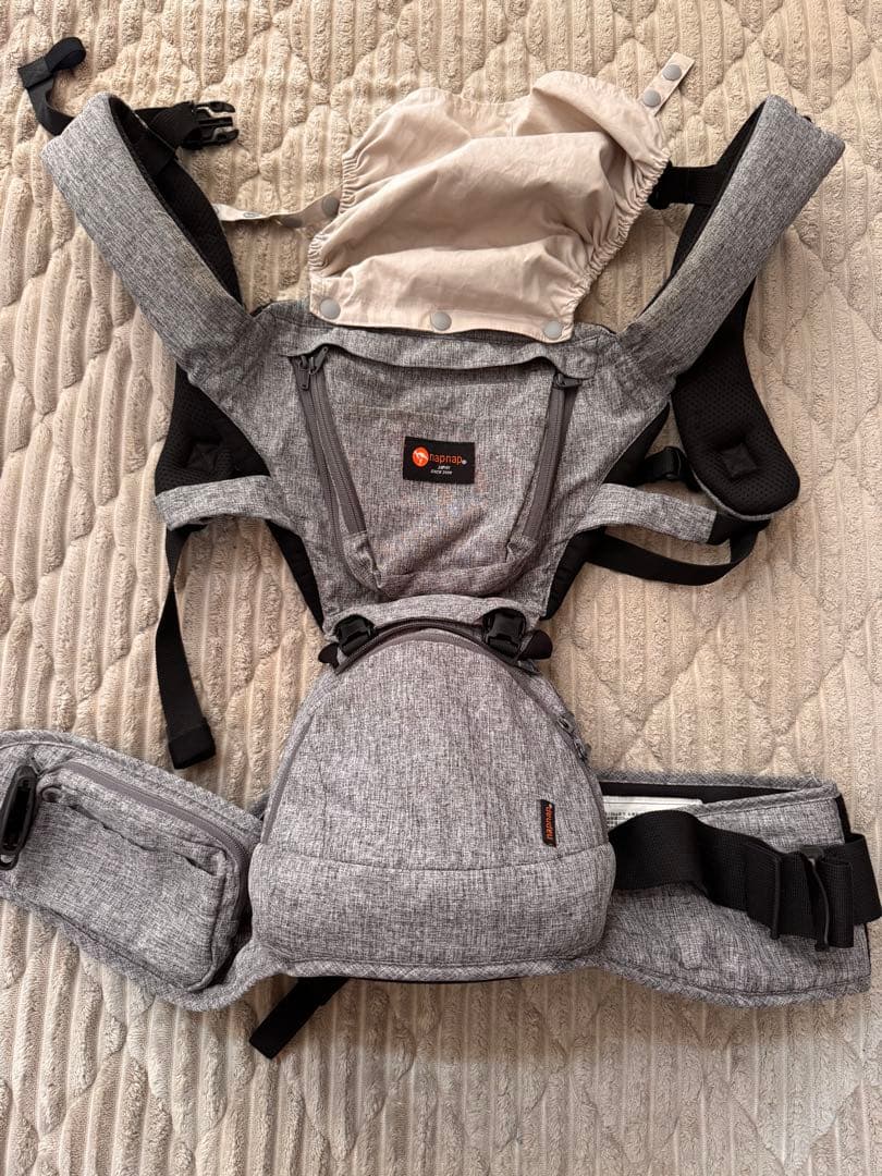 napnap トラン ヒップシート抱っこひも 新生児パッド付き napnap トラン ヒップシート抱っこひも 新生児パッド付き