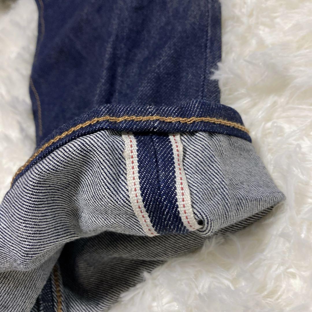 美品 濃紺 リーバイスプレミアム 501 赤耳 ビッグE デニムパンツ W33