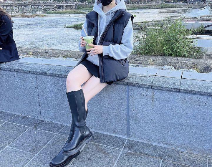 ZARA 新品　黒 ダウンベスト ロング丈 新品未使用ZARAロングダウンベスト - メルカリ