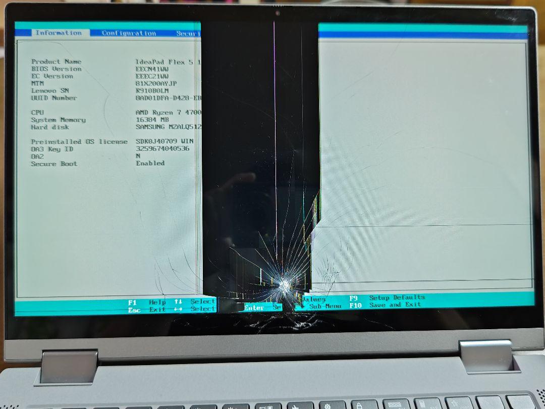 Lenovo　Ideapad flex5 Ryzen7 16GB