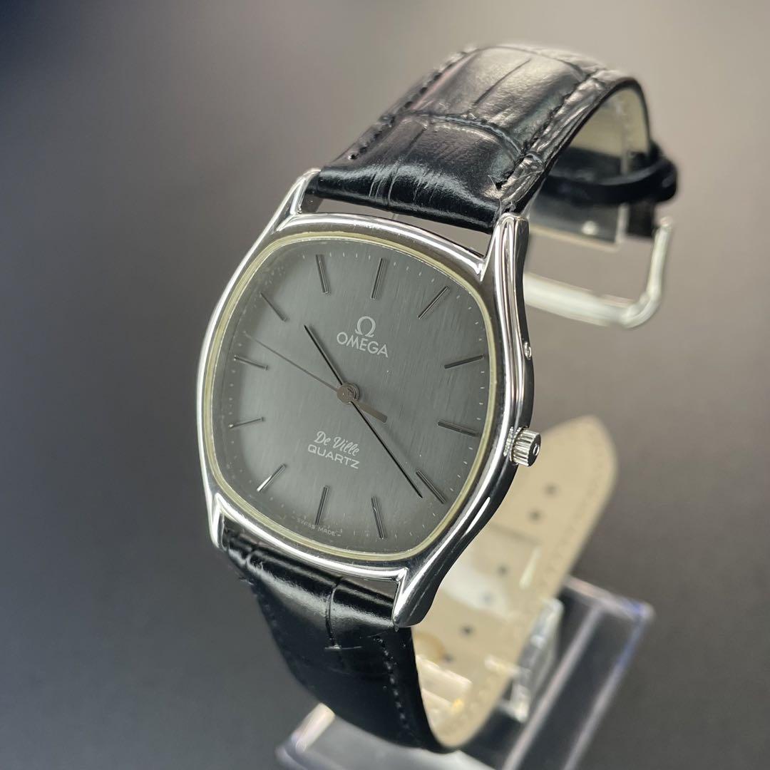 【良品 正規品】 オメガ メンズ腕時計 グレー文字盤 デヴィル デビル 可動品
