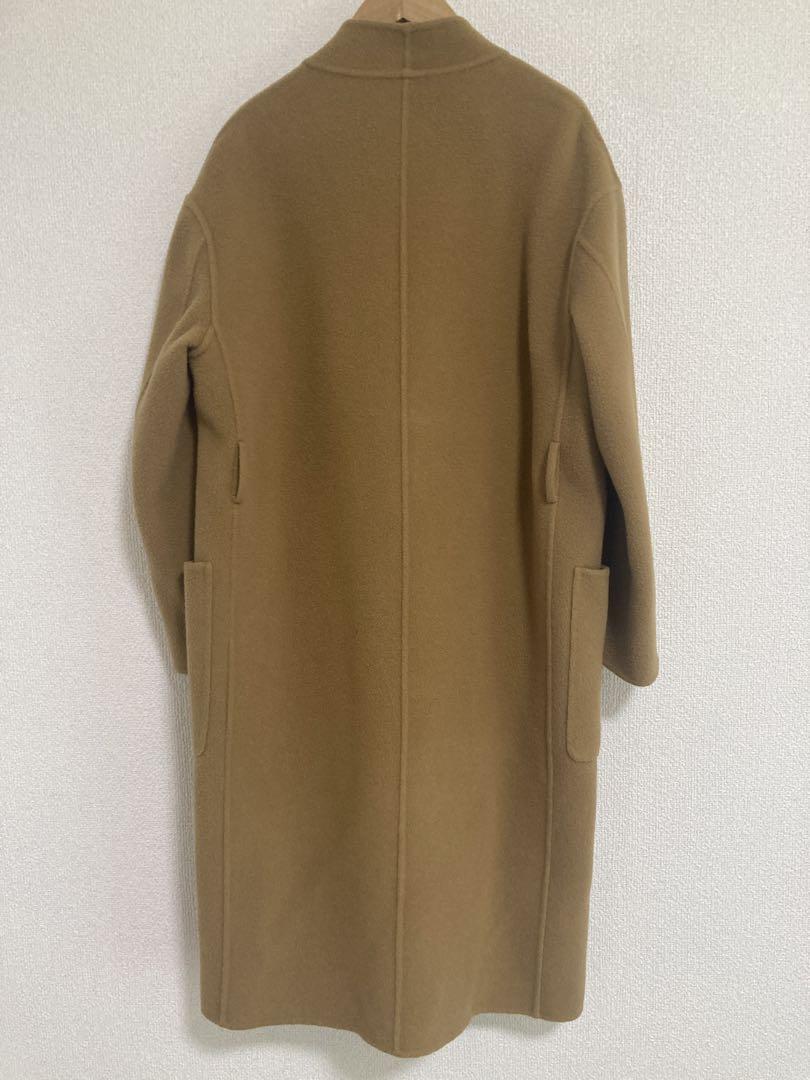 UNITED ARROWS ベージュ ロングコート リバーコート　ウール