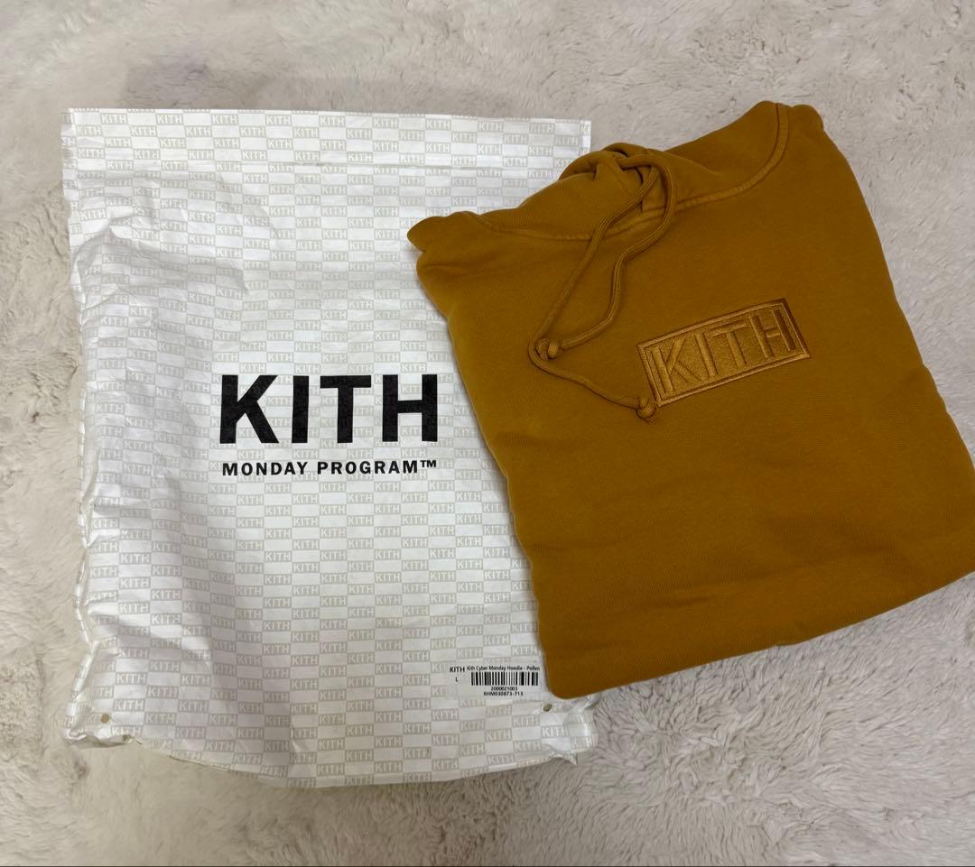 KITH MONDAY PROGRAM フード付きパーカー マスタードL KITH
