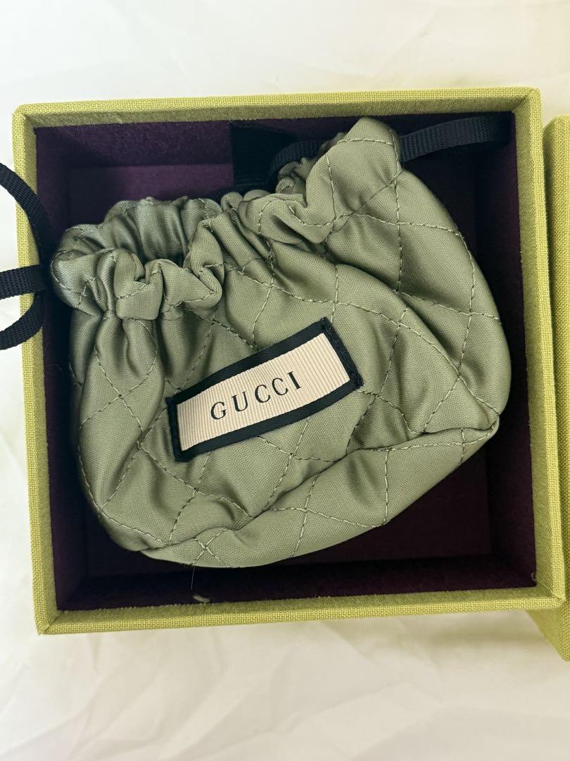 GUCCI クリスタル付きダブルGキーブレスレット