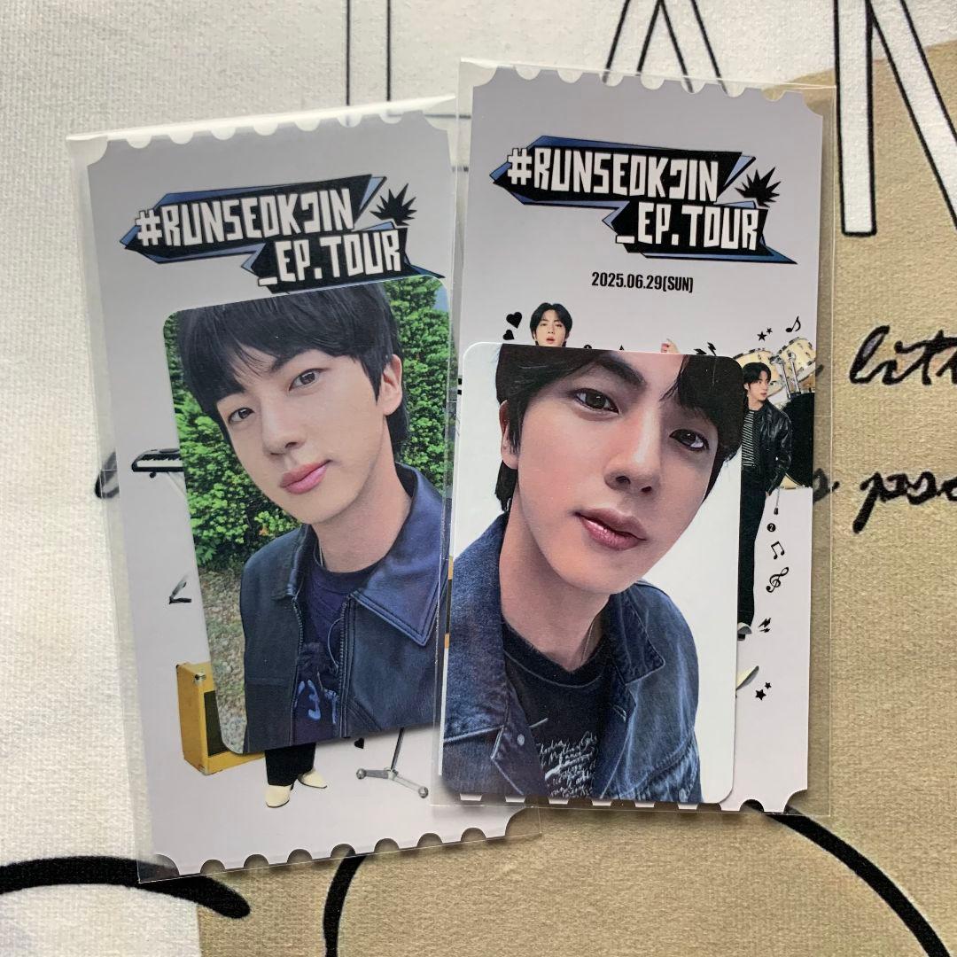 RUNSEOKJIN_EP.TOUR 韓国 6/29 限定 ジン トレカ 2枚 RUNSEOKJIN_EP.TOUR 韓国 6/29 限定 ジン トレカ 2枚