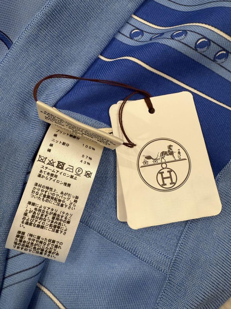 タグ付き新品 HERMES エルメス ツイルレーヌ 半袖 カットソー