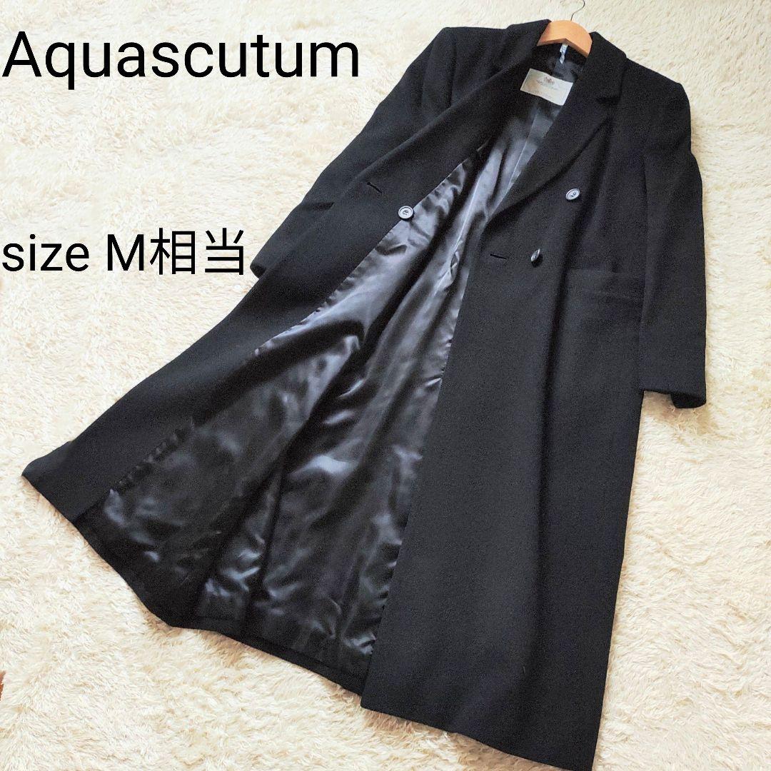 アクアスキュータム☆チェスターコート☆カシミヤ混☆ダブルボタン