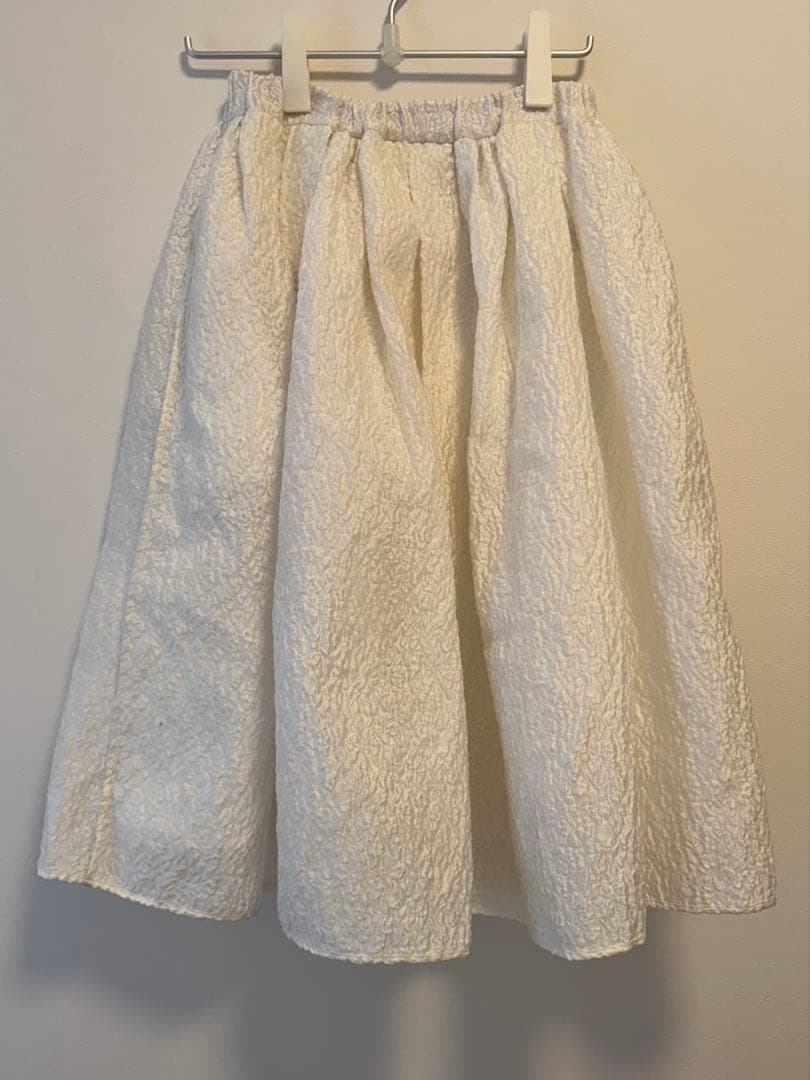 Gypsohila Flower Gloss Skirt ジプソフィア　白