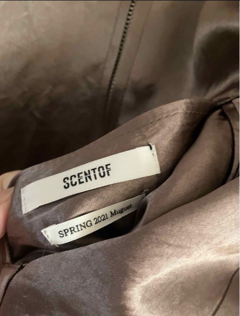 専用　AP STUDIO　SCENTOF NEWサテンブルゾン　F AP STUDIO】SCENTOF サテンブルゾン Fサイズ ブラウンフ