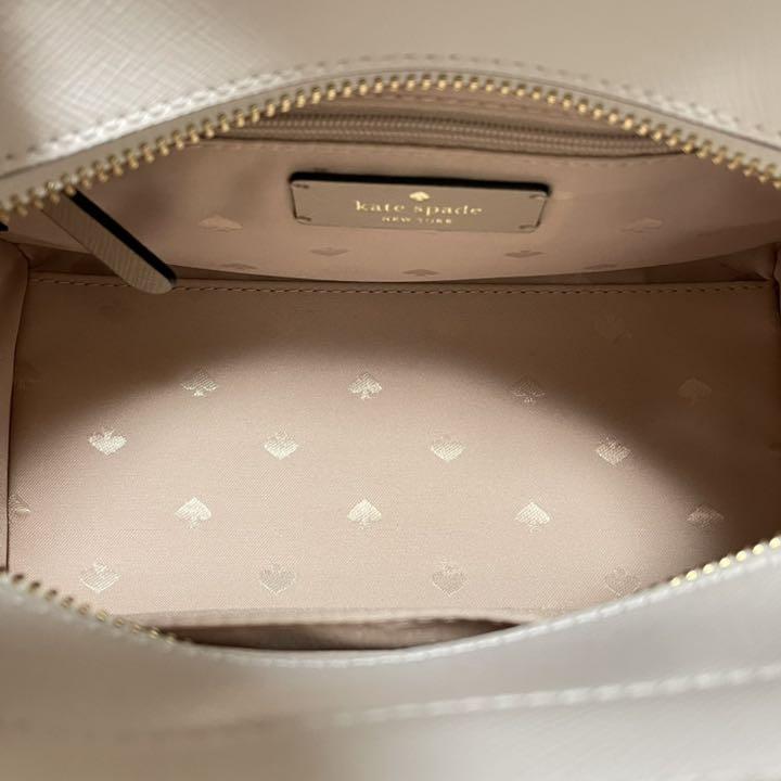 ヨーク kate 白×ベージュ H9Ya7-m82014710117 spadeのハンドバッグ ねください