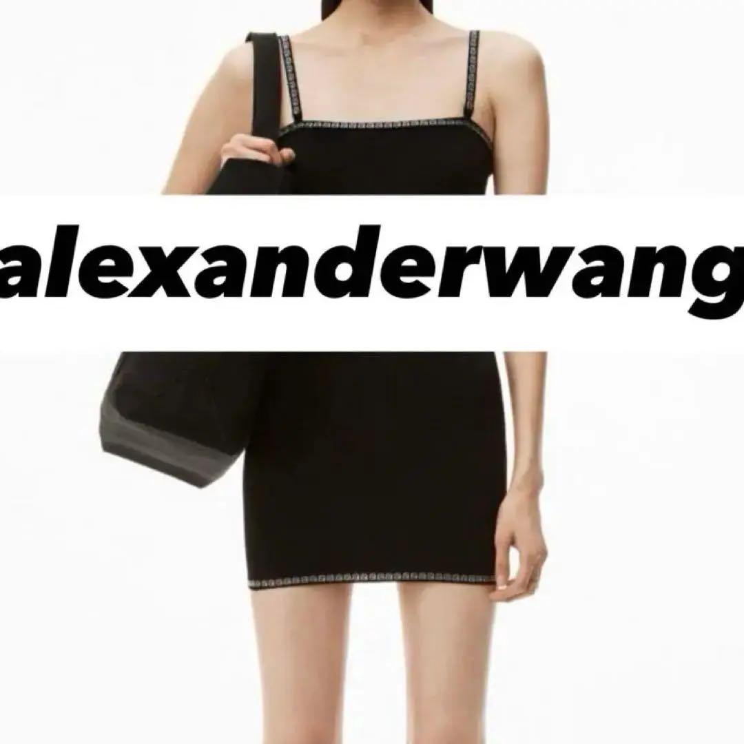 alexanderwang クリスタル ストレッチニット ミニドレス ワンピース