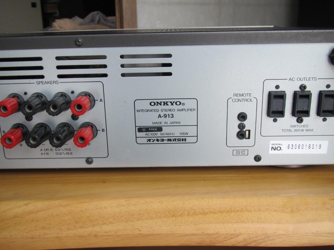 ONKYO 　プリメインアンプ　A-913