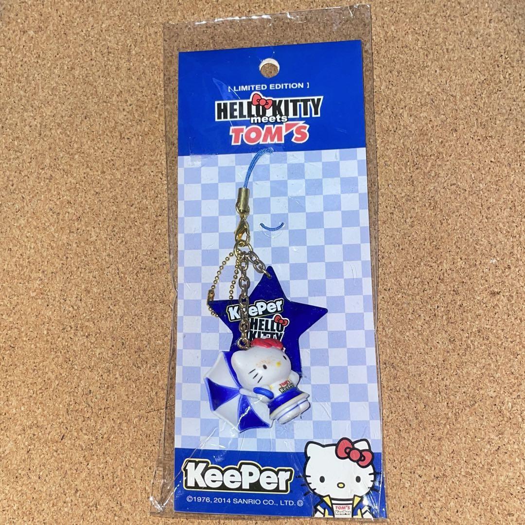 【年代物希少品】ハローキティxトムス ストラップ キーパー レースクィーンver