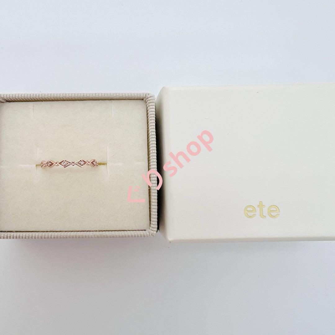 ete箱、保証書ありK10ゴールド ダイヤモンドリング ONLINE Limited] K10YG ダイヤモンド リング（721214） ｜ women