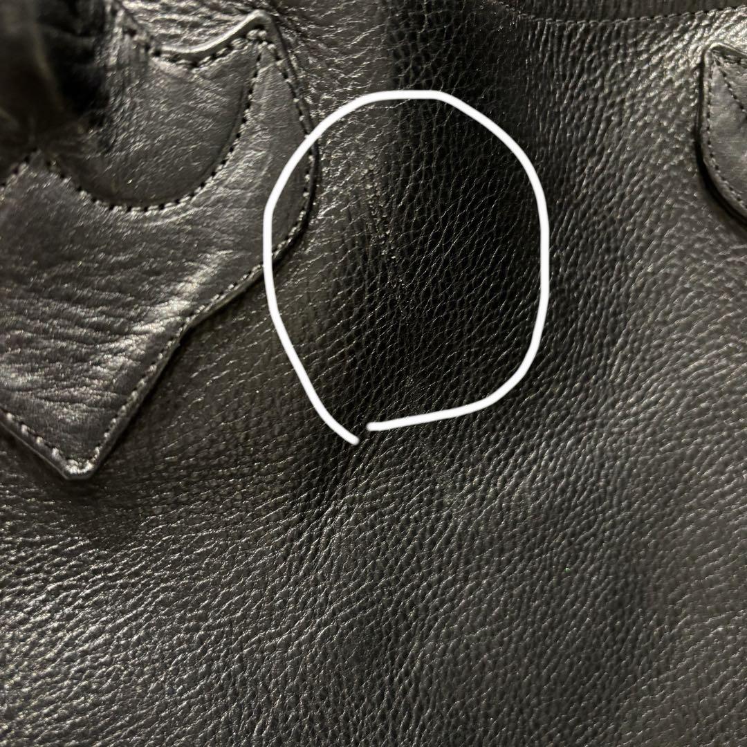 chromehearts  クロムハーツ　クロスパッチ付きレザートートバッグ